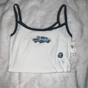 Aeropostale white and black car top
